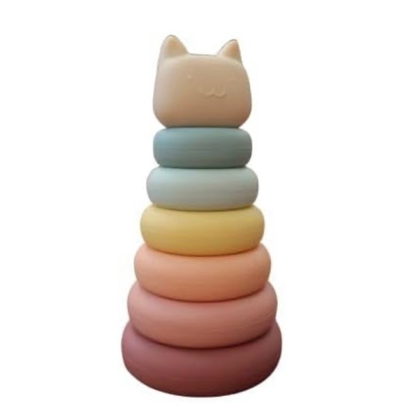 Baby Silicone Stacking Toy. - Picture 1 of 3
